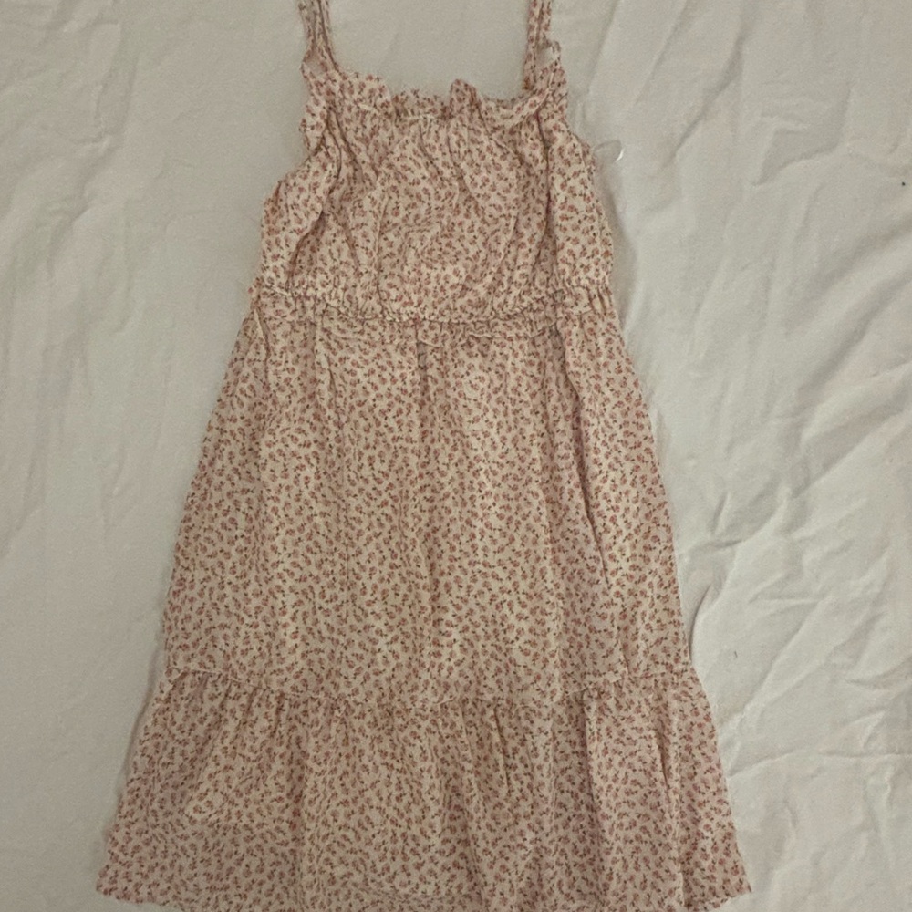 Floral Pink Sleeveless Dress